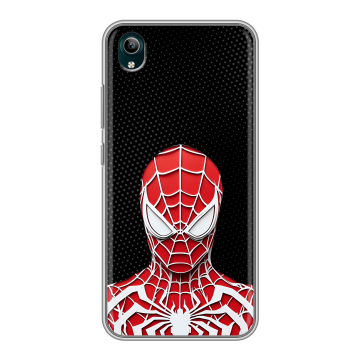 Силиконовый чехол на Vivo Y1S с принтом человек паук spiderman