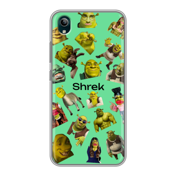 Силиконовый чехол на Vivo Y1S с принтом Шрек Shrek Силиконовый чехол на Vivo Y1S с принтом Шрек Shrek