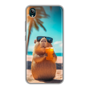 Силиконовый чехол на Vivo Y1S с принтом Капибара Силиконовый чехол на Vivo Y1S с принтом Капибара