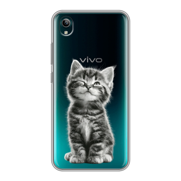 Силиконовый чехол на Vivo Y1S с принтом Котенок