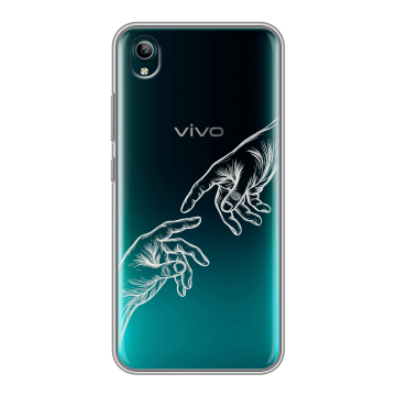 Силиконовый чехол на Vivo Y1S с принтом Сотворение мира Силиконовый чехол на Vivo Y1S с принтом Сотворение мира
