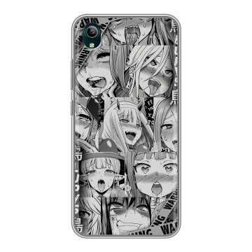 Силиконовый чехол на Vivo Y1S с принтом Ahegao Ахегао Аниме Силиконовый чехол на Vivo Y1S с принтом Ahegao Ахегао Аниме