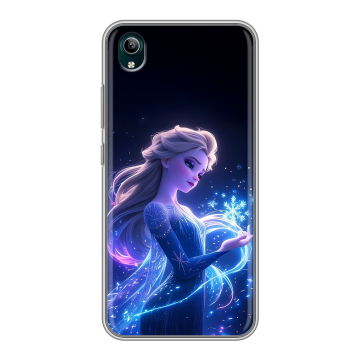 Силиконовый чехол на Vivo Y1S с принтом Холодное сердце Frozen