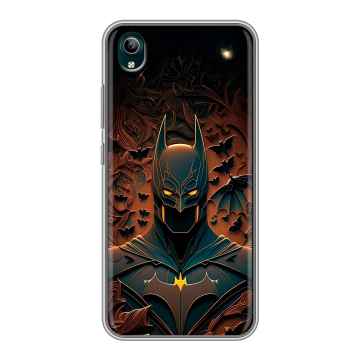 Силиконовый чехол на Vivo Y1S с принтом Batman Бэтмен Силиконовый чехол на Vivo Y1S с принтом Batman Бэтмен