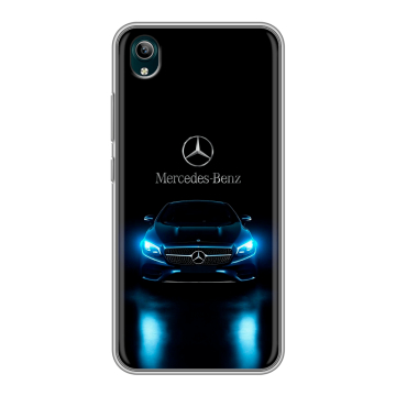 Силиконовый чехол на Vivo Y1S с принтом Mercedes Мерседес Силиконовый чехол на Vivo Y1S с принтом Mercedes Мерседес