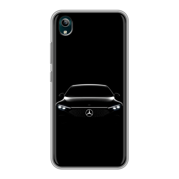 Силиконовый чехол на Vivo Y1S с принтом Mercedes Мерседес