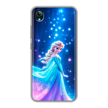 Силиконовый чехол на Vivo Y1S с принтом Холодное сердце Frozen
