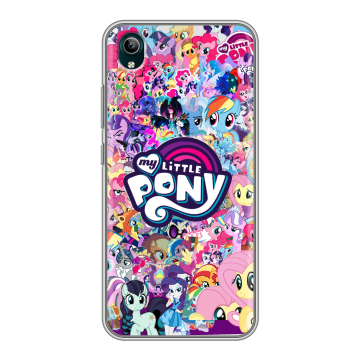 Силиконовый чехол на Vivo Y1S с принтом My little pony Дружба чудо
