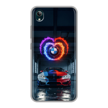 Силиконовый чехол на Vivo Y1S с принтом BMW БМВ