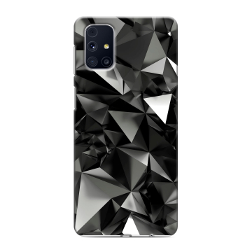 Силиконовый чехол на Samsung Galaxy M31s с принтом Черные кристаллы