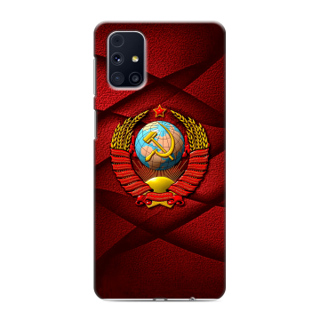 Силиконовый чехол на Samsung Galaxy M31s с принтом Герб СССР