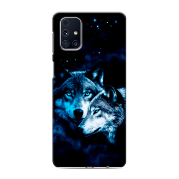 Силиконовый чехол на Samsung Galaxy M31s с принтом Волки Силиконовый чехол на Samsung Galaxy M31s с принтом Волки