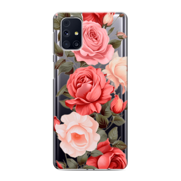 Силиконовый чехол на Samsung Galaxy M31s с принтом Розы Силиконовый чехол на Samsung Galaxy M31s с принтом Розы