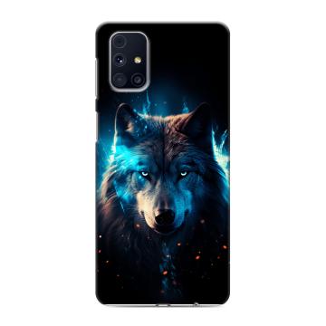 Силиконовый чехол на Samsung Galaxy M31s с принтом Волк ночной Силиконовый чехол на Samsung Galaxy M31s с принтом Волк ночной