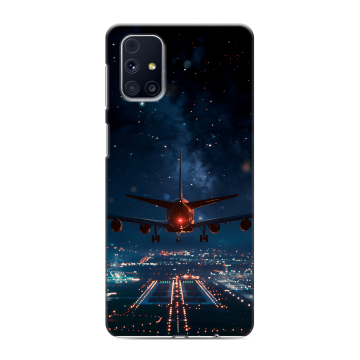 Силиконовый чехол на Samsung Galaxy M31s с принтом самолет Силиконовый чехол на Samsung Galaxy M31s с принтом самолет