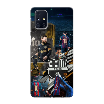Силиконовый чехол на Samsung Galaxy M31s с принтом Messi Barcelona Силиконовый чехол на Samsung Galaxy M31s с принтом Messi Barcelona