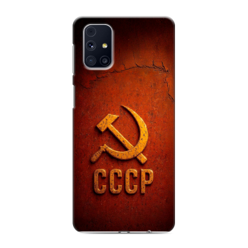 Силиконовый чехол на Samsung Galaxy M31s с принтом Флаг Герб СССР Силиконовый чехол на Samsung Galaxy M31s с принтом Флаг Герб СССР