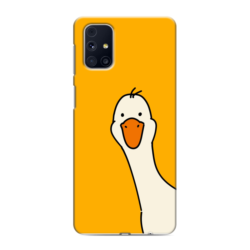 Пластиковый чехол на Samsung Galaxy M31s с принтом Утка Пластиковый чехол на Samsung Galaxy M31s с принтом Утка