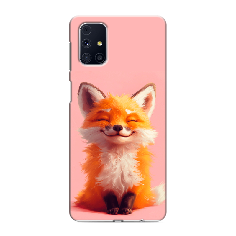Силиконовый чехол на Samsung Galaxy M31s с принтом милая лиса Силиконовый чехол на Samsung Galaxy M31s с принтом милая лиса