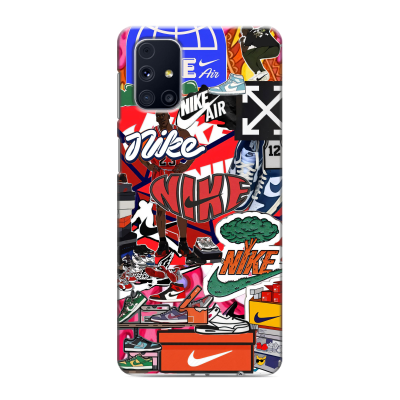 Пластиковый чехол на Samsung Galaxy M31s с принтом Найк Nike яркий Пластиковый чехол на Samsung Galaxy M31s с принтом Найк Nike яркий