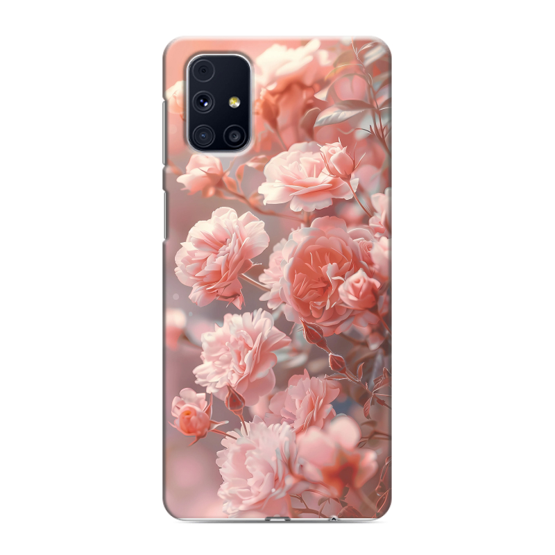 Пластиковый чехол на Samsung Galaxy M31s с принтом Розовые розы Пластиковый чехол на Samsung Galaxy M31s с принтом Розовые розы
