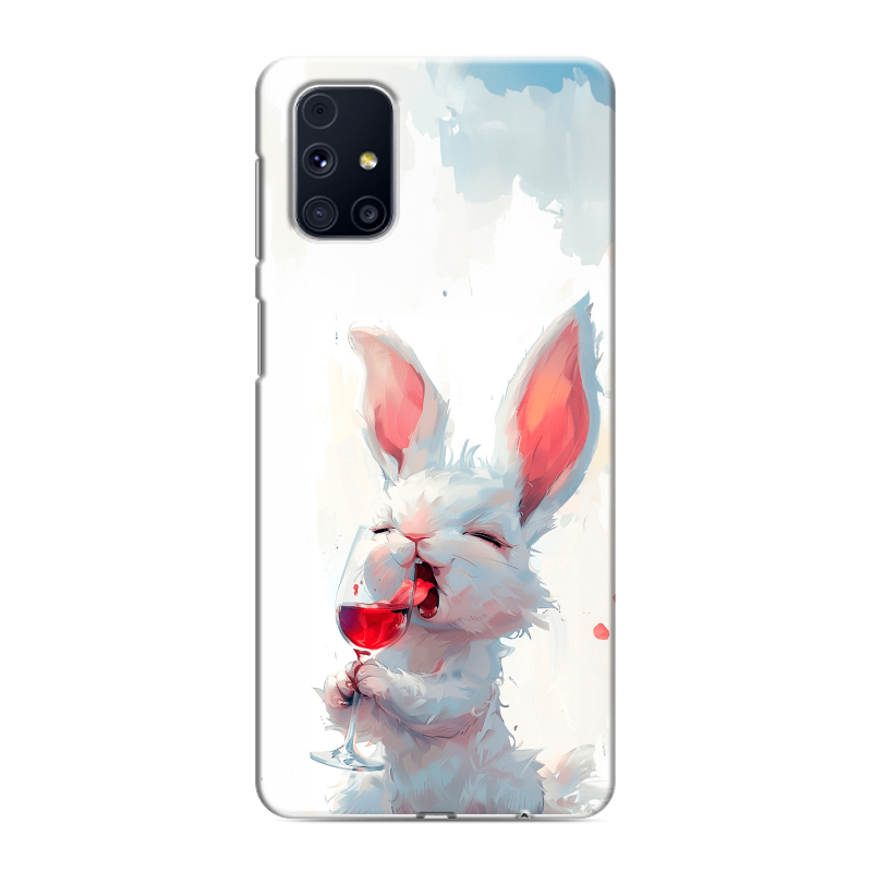 Пластиковый чехол на Samsung Galaxy M31s с принтом кролик зайчик Пластиковый чехол на Samsung Galaxy M31s с принтом кролик зайчик