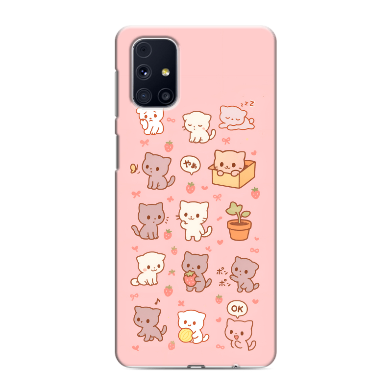 Силиконовый противоударный чехол на Samsung Galaxy M31s с принтом Hello Kitty Хелоу Кити Силиконовый противоударный чехол на Samsung Galaxy M31s с принтом Hello Kitty Хелоу Кити