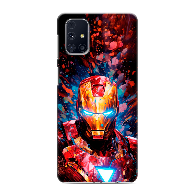 Силиконовый чехол на Samsung Galaxy M31s с принтом Железный человек Ironman Силиконовый чехол на Samsung Galaxy M31s с принтом Железный человек Ironman