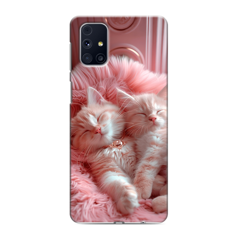 Силиконовый чехол на Samsung Galaxy M31s с принтом котята котики Силиконовый чехол на Samsung Galaxy M31s с принтом котята котики
