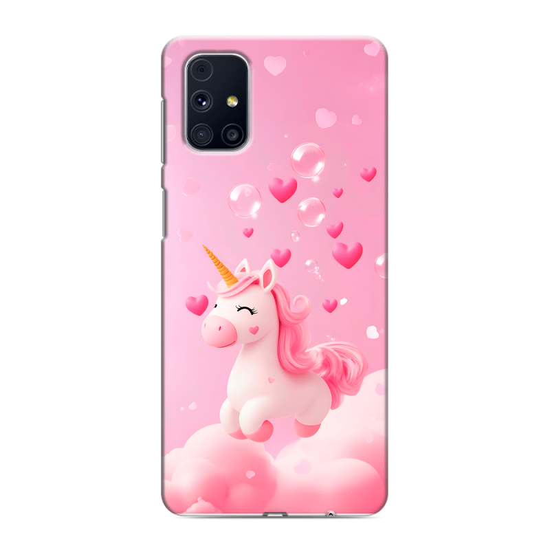 Пластиковый чехол на Samsung Galaxy M31s с принтом Единорог Пластиковый чехол на Samsung Galaxy M31s с принтом Единорог