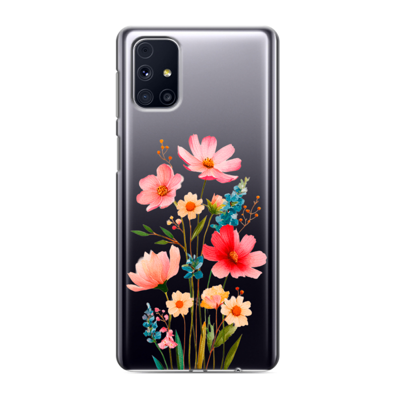 Пластиковый чехол на Samsung Galaxy M31s с принтом Цветы Пластиковый чехол на Samsung Galaxy M31s с принтом Цветы