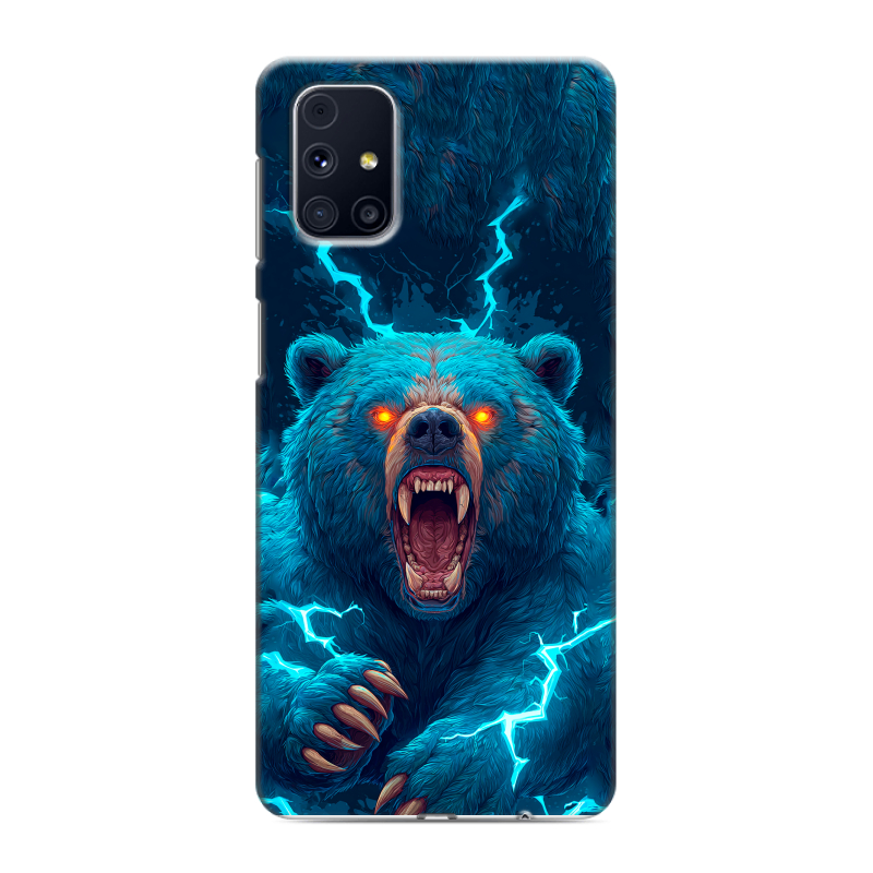 Пластиковый чехол на Samsung Galaxy M31s с принтом Медведь Пластиковый чехол на Samsung Galaxy M31s с принтом Медведь