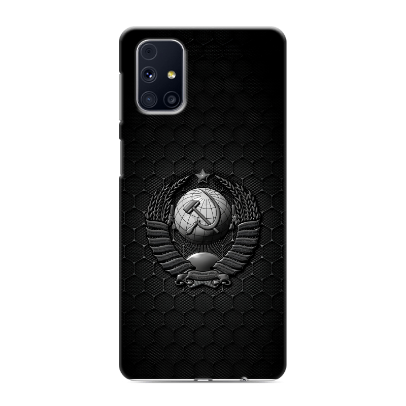 Силиконовый чехол на Samsung Galaxy M31s с принтом Герб Флаг СССР Силиконовый чехол на Samsung Galaxy M31s с принтом Герб Флаг СССР