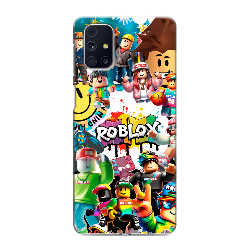 Силиконовый противоударный чехол на Samsung Galaxy M31s с принтом Roblox Роблокс Силиконовый противоударный чехол на Samsung Galaxy M31s с принтом Roblox Роблокс