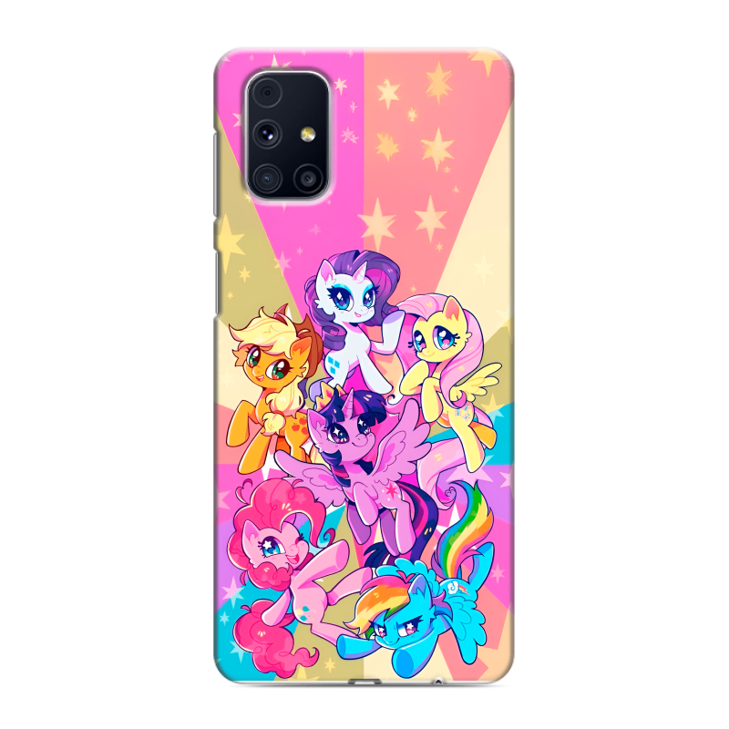 Пластиковый чехол на Samsung Galaxy M31s с принтом My little pony Дружба чудо Пластиковый чехол на Samsung Galaxy M31s с принтом My little pony Дружба чудо