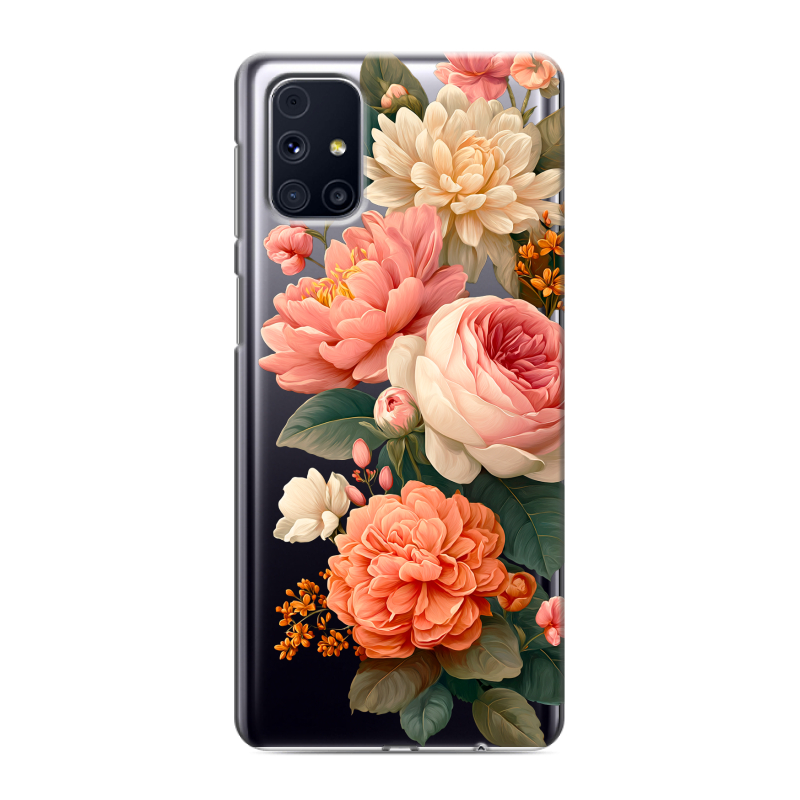 Пластиковый чехол на Samsung Galaxy M31s с принтом цветы Пластиковый чехол на Samsung Galaxy M31s с принтом цветы