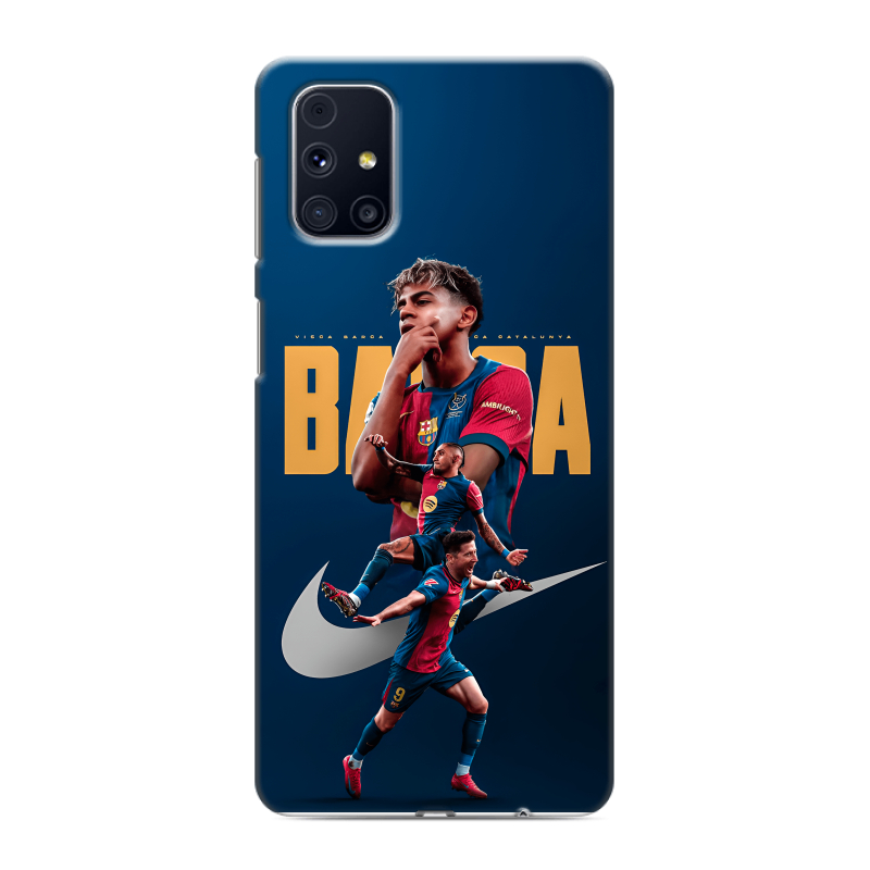 Силиконовый чехол на Samsung Galaxy M31s с принтом Барселона Barca Yamal Силиконовый чехол на Samsung Galaxy M31s с принтом Барселона Barca Yamal