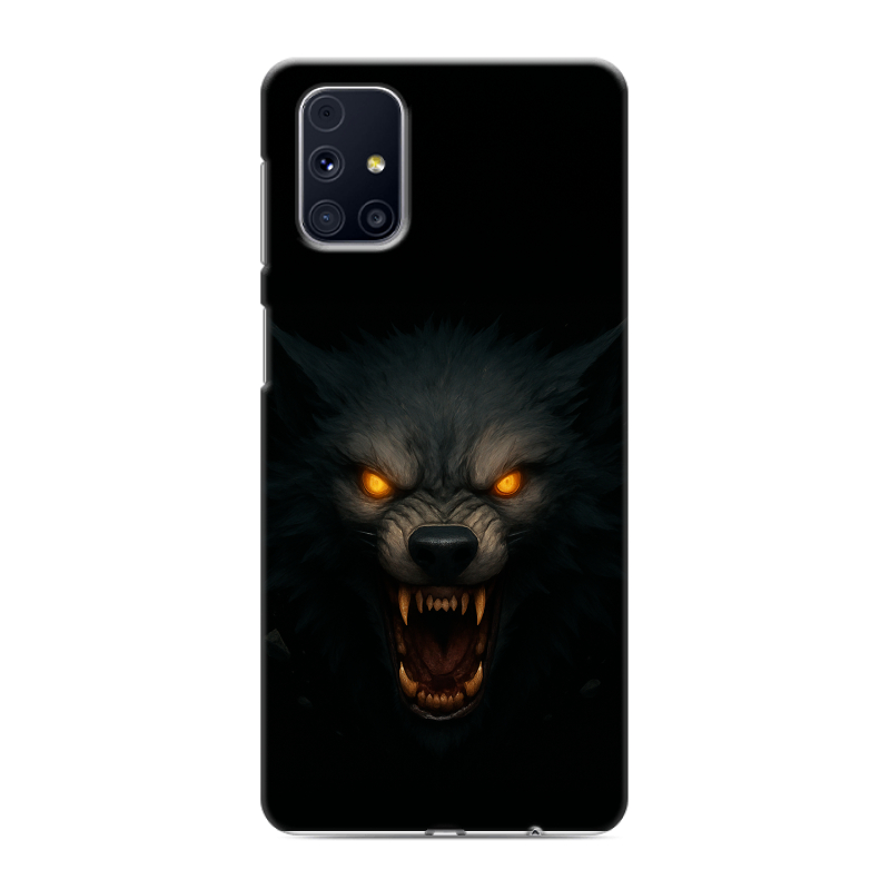 Пластиковый чехол на Samsung Galaxy M31s с принтом Волк Пластиковый чехол на Samsung Galaxy M31s с принтом Волк