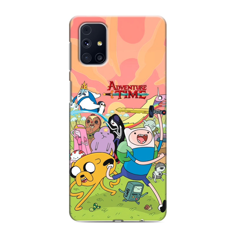 Силиконовый противоударный чехол на Samsung Galaxy M31s с принтом Adventure time Время приключений Силиконовый противоударный чехол на Samsung Galaxy M31s с принтом Adventure time Время приключений