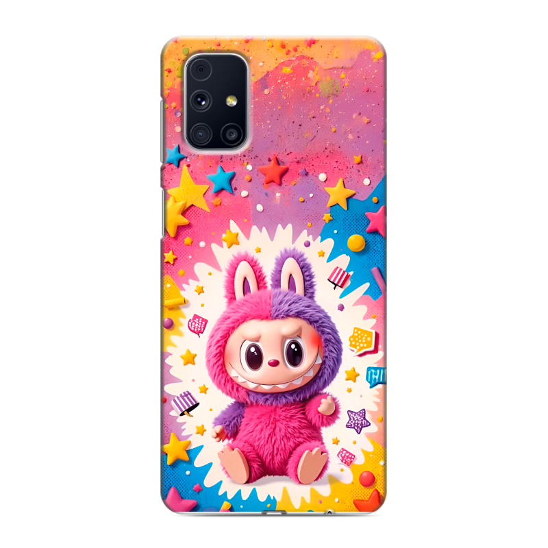 Силиконовый противоударный чехол на Samsung Galaxy M31s с принтом Labubu Лабубу Силиконовый противоударный чехол на Samsung Galaxy M31s с принтом Labubu Лабубу
