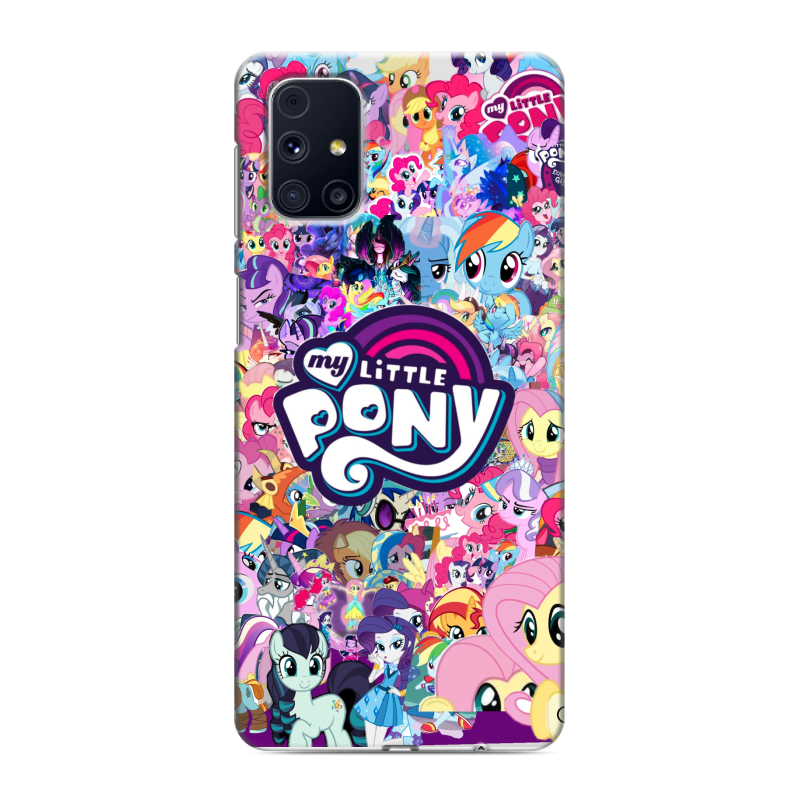 Пластиковый чехол на Samsung Galaxy M31s с принтом My little pony Дружба чудо Пластиковый чехол на Samsung Galaxy M31s с принтом My little pony Дружба чудо