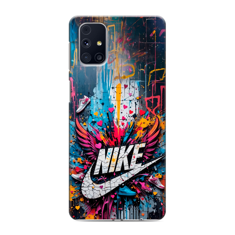 Пластиковый чехол на Samsung Galaxy M31s с принтом Nike Найк Пластиковый чехол на Samsung Galaxy M31s с принтом Nike Найк