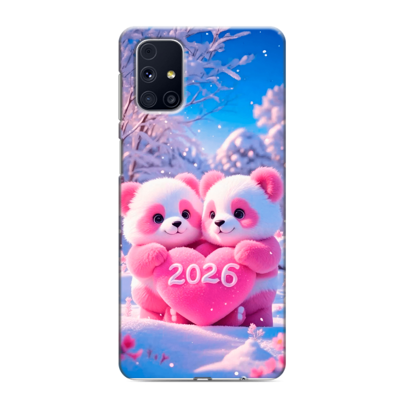 Силиконовый противоударный чехол на Samsung Galaxy M31s с принтом Новый год Силиконовый противоударный чехол на Samsung Galaxy M31s с принтом Новый год