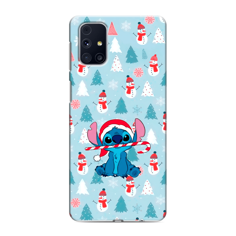 Силиконовый чехол на Samsung Galaxy M31s с принтом Стич Новый год Силиконовый чехол на Samsung Galaxy M31s с принтом Стич Новый год