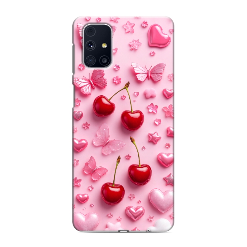 Силиконовый противоударный чехол на Samsung Galaxy M31s с принтом для девочек Силиконовый противоударный чехол на Samsung Galaxy M31s с принтом для девочек