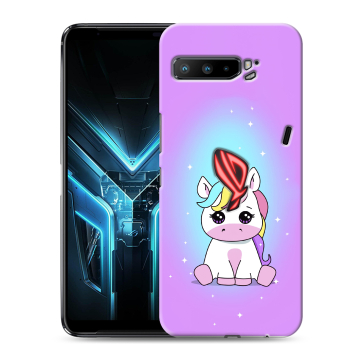 Силиконовый противоударный чехол на ASUS ROG Phone 3 с принтом Единорог