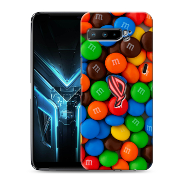 Силиконовый противоударный чехол на ASUS ROG Phone 3 с принтом Конфеты