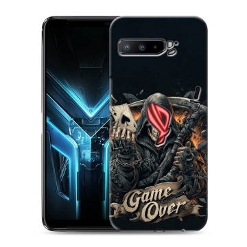 Силиконовый противоударный чехол на ASUS ROG Phone 3 с принтом Скелет карты Силиконовый противоударный чехол на ASUS ROG Phone 3 с принтом Скелет карты