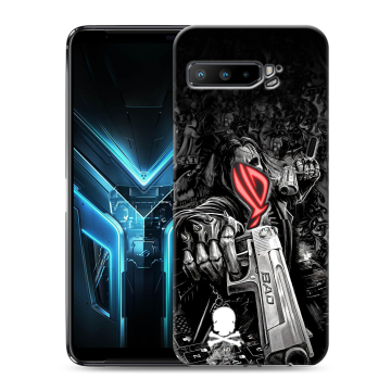 Силиконовый противоударный чехол на ASUS ROG Phone 3 с принтом Скелет Силиконовый противоударный чехол на ASUS ROG Phone 3 с принтом Скелет