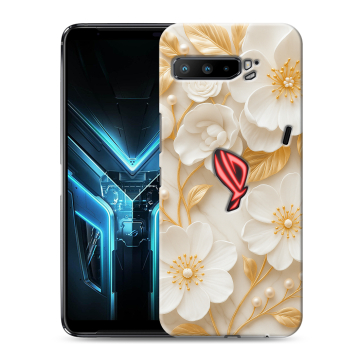 Силиконовый противоударный чехол на ASUS ROG Phone 3 с принтом Цветы Силиконовый противоударный чехол на ASUS ROG Phone 3 с принтом Цветы